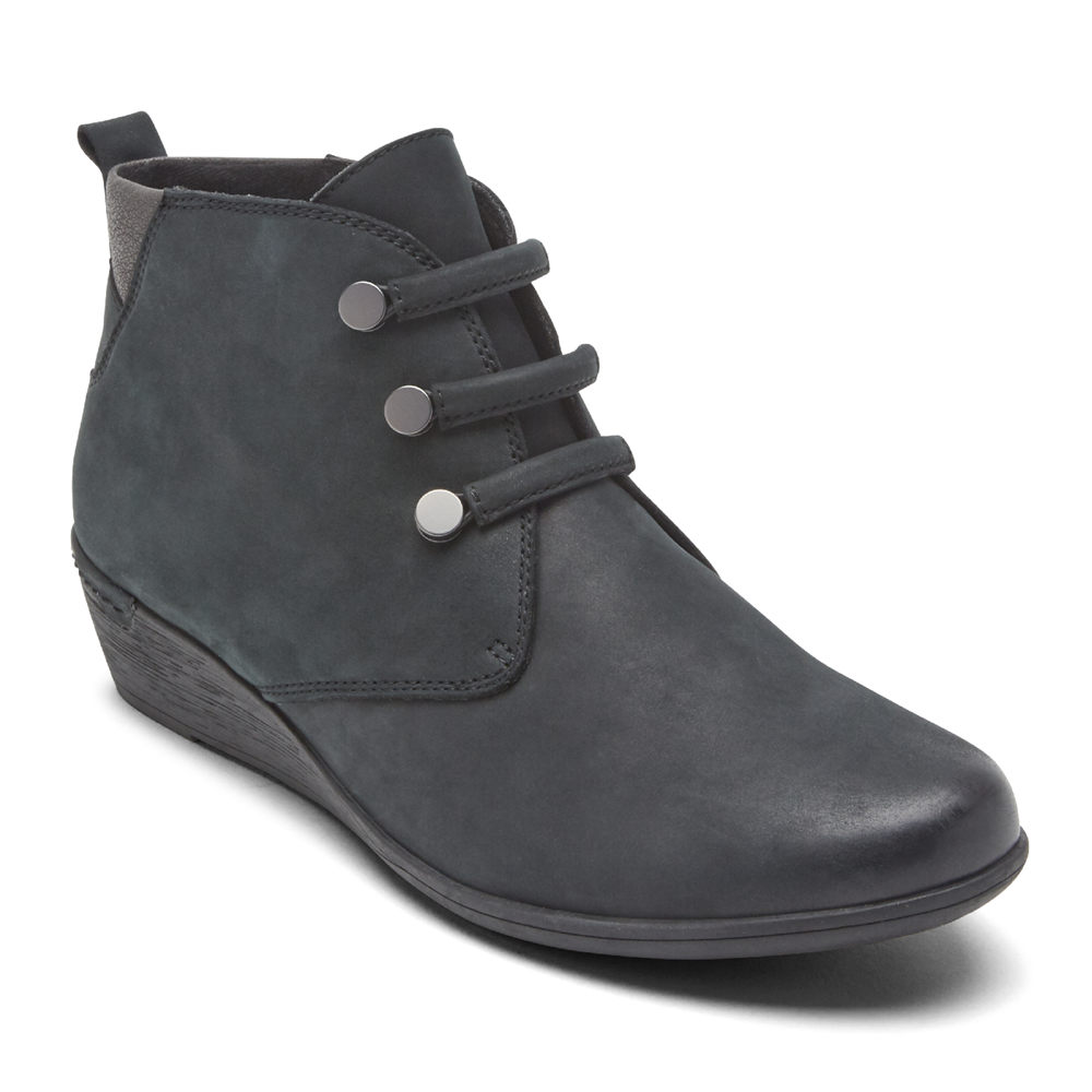 Rockport Støvler Dame Svart - Cobb Hill Devyn Chukka - ABWV51426